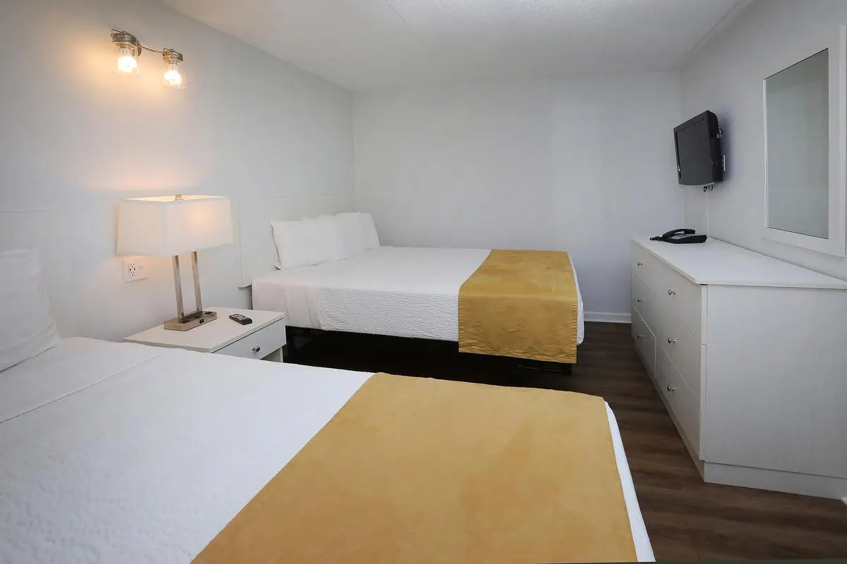 The separate bedroom in a Type 7 Ocean Front Beach Suite at the Matador