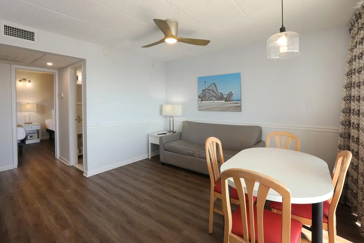 Living area in a Type 7 Ocean Front Beach Suite at the Matador