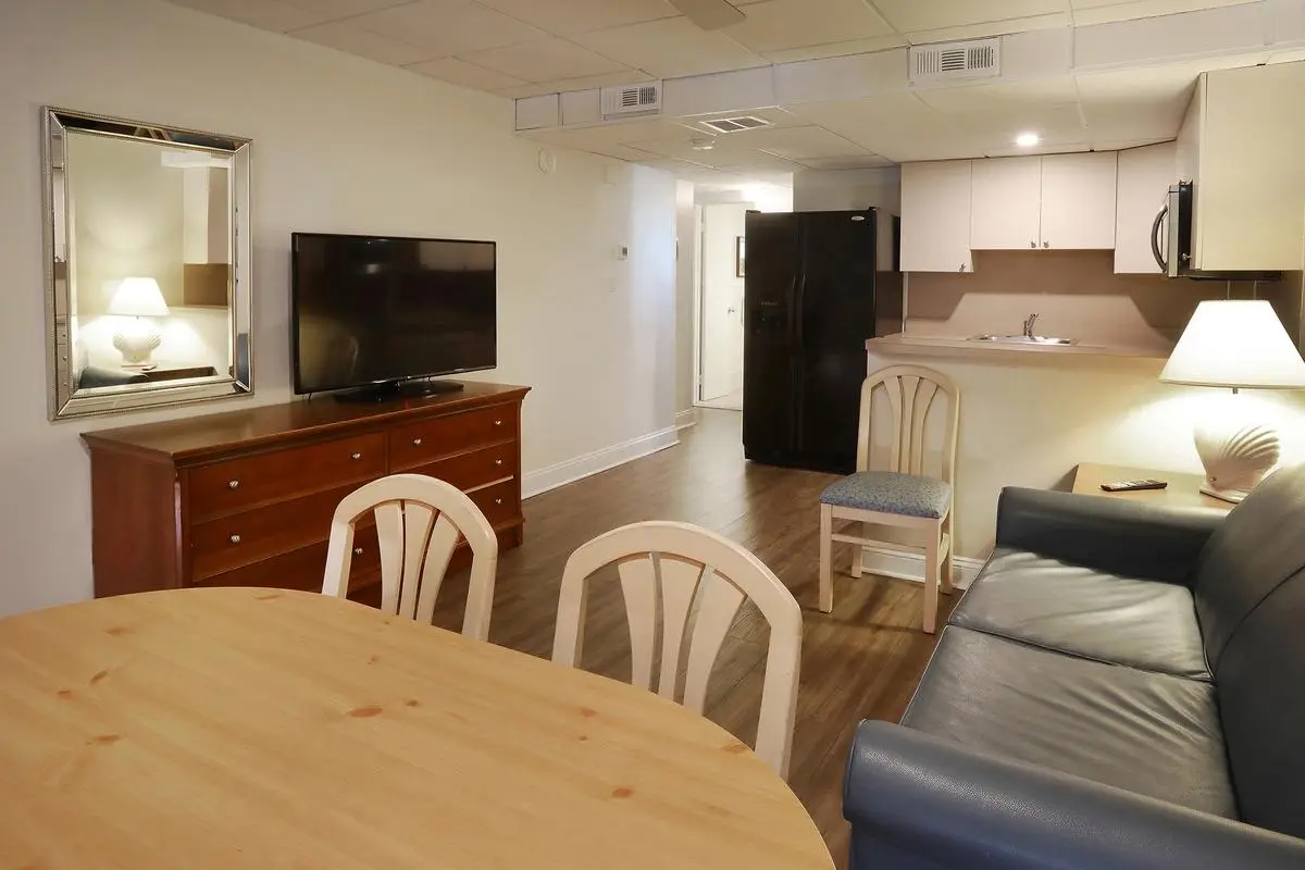 Seating area in a Type 8 Three-Room Deluxe Apartment at the Matador